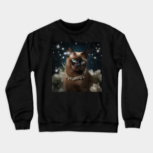 Magical Burmese Cat Crewneck Sweatshirt